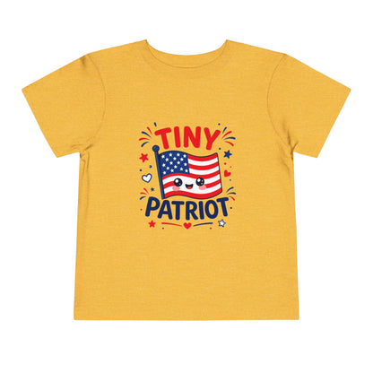 Tiny Patriot Toddler Tee – Cute American Flag 4th of July Shirt