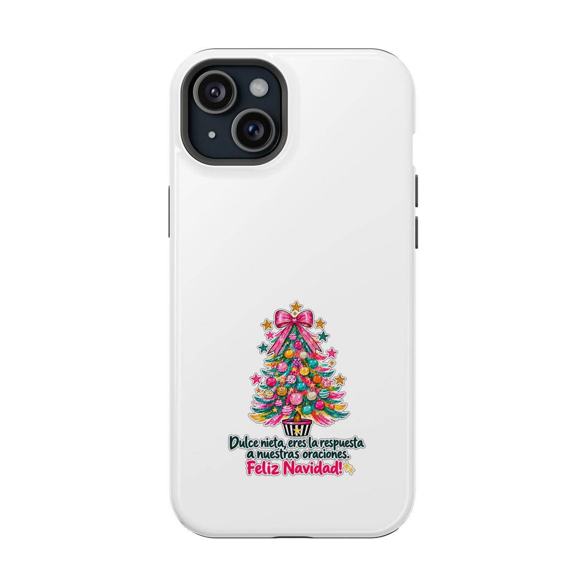 Spanish| Christmas Tree Phone Case - "Feliz Navidad" Spanish Holiday Magnetic Impact-Resistant Case