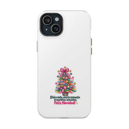 Spanish| Christmas Tree Phone Case - "Feliz Navidad" Spanish Holiday Magnetic Impact-Resistant Case