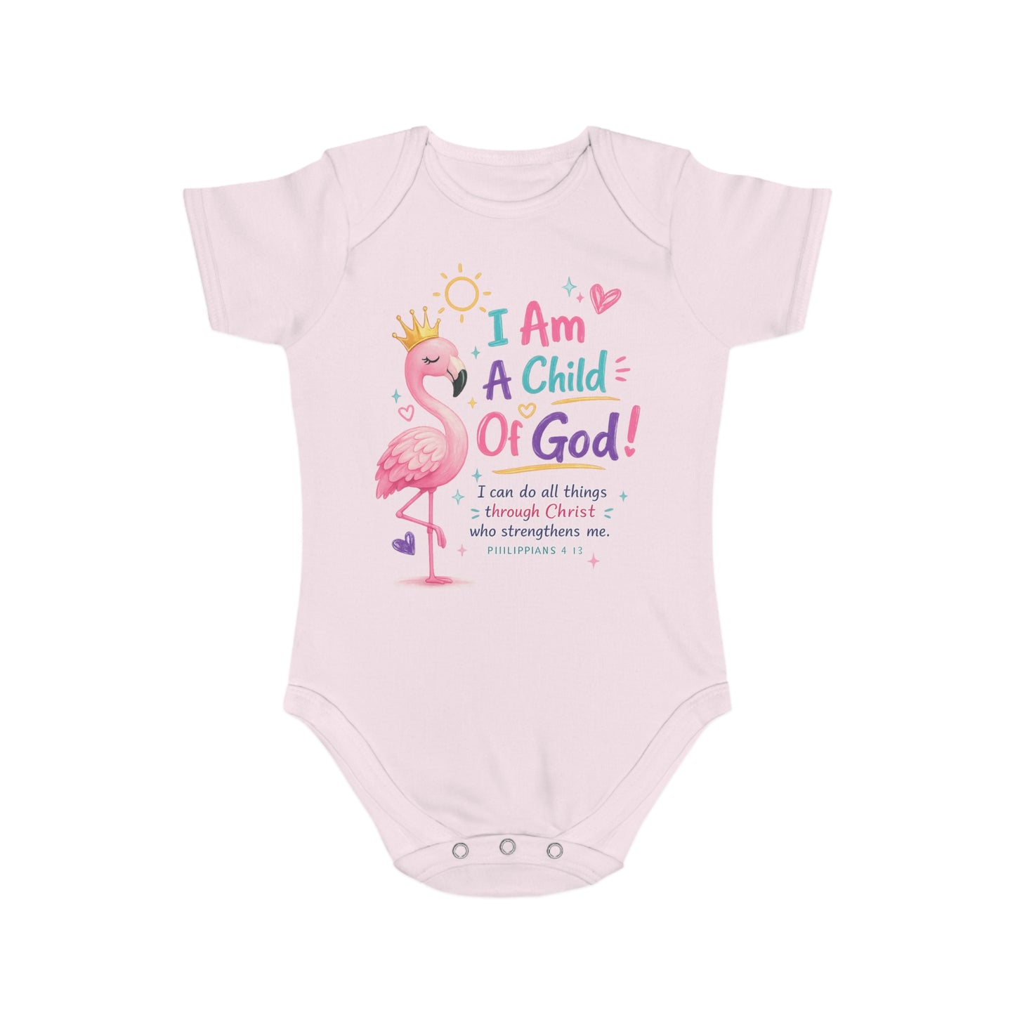 Baby Short Sleeve Bodysuit — "Baby" Text Infant Onesie