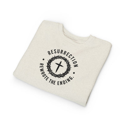 Resurrection Cross Toddler Sweatshirt — Religious Easter Kids Pullover