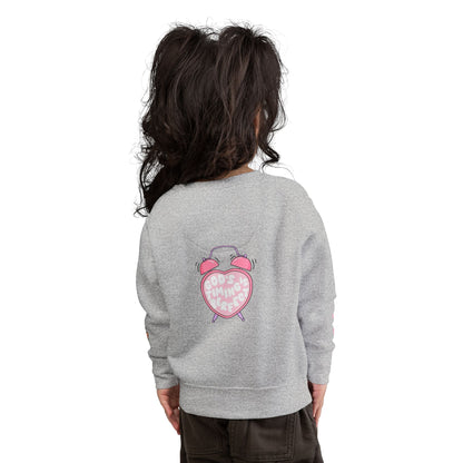 Toddler Sweatshirt — 'Made for a Purpose' Rainbow & 'God's Timing is Perfect' Pink Graphic
