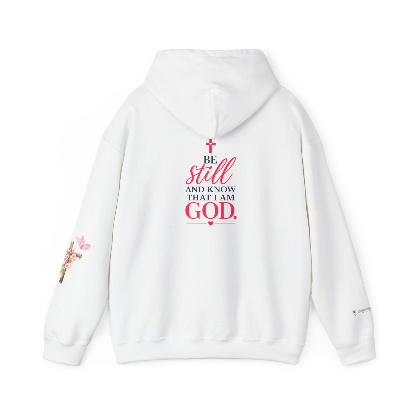 Christian Hoodie — "Be Still and Know" Inspirational Girls' Faith Sweatshirt