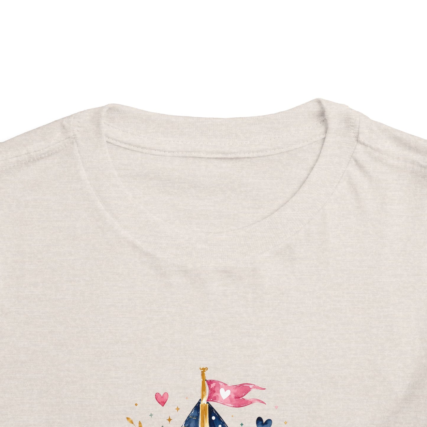 Toddler Tee - 'Jesus is my Captain' Nautical Sailboat Christian Shirt