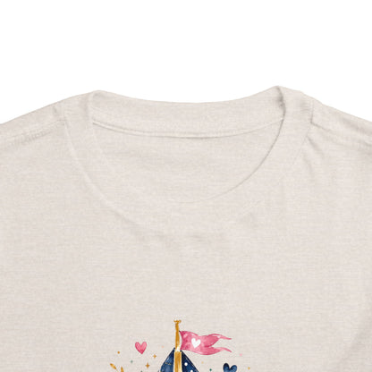 Toddler Tee - 'Jesus is my Captain' Nautical Sailboat Christian Shirt