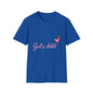 God's Child T-Shirt — Pink Heart Christian Faith Tee