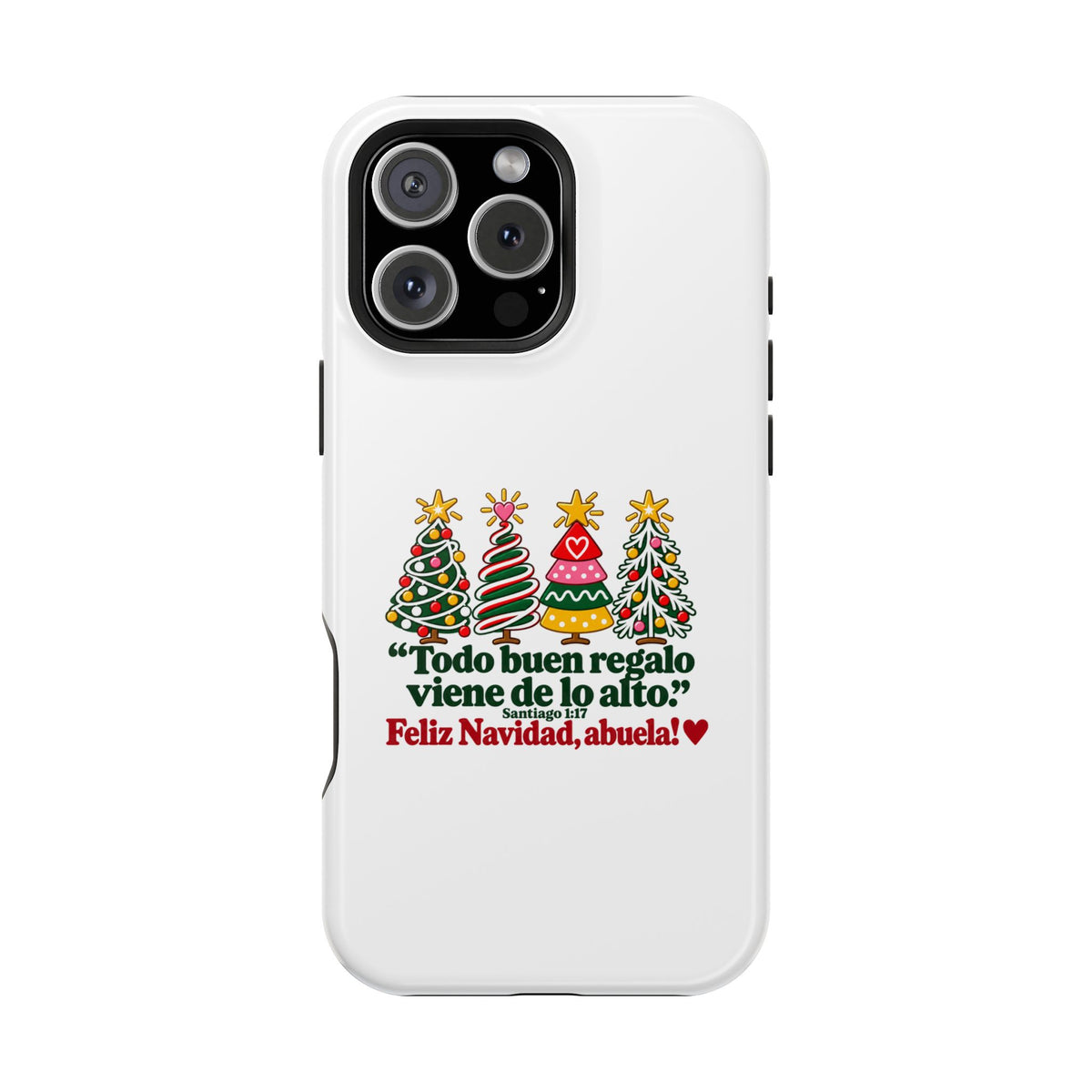 Christmas Grandma Phone Case — “Todo buen regalo viene de lo alto” Magnetic Impact-Resistant Case