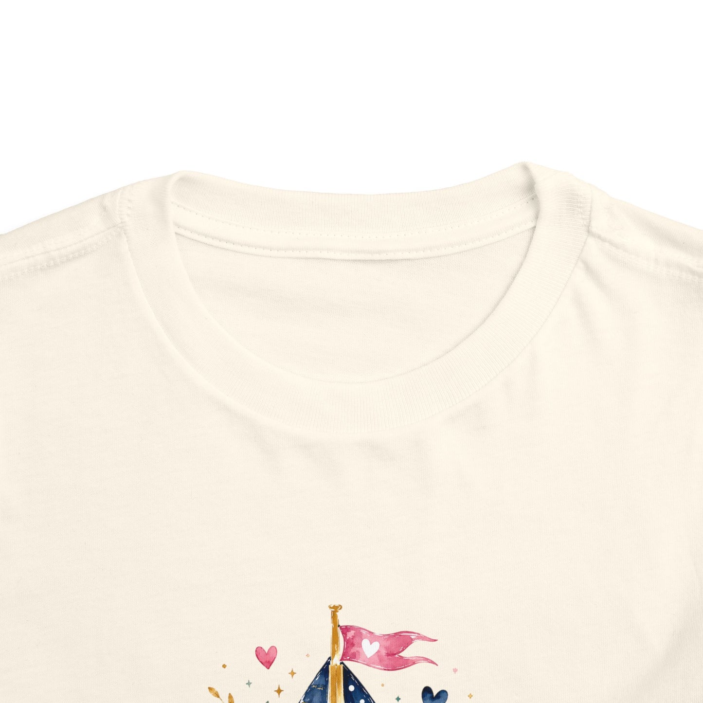 Toddler Tee - 'Jesus is my Captain' Nautical Sailboat Christian Shirt