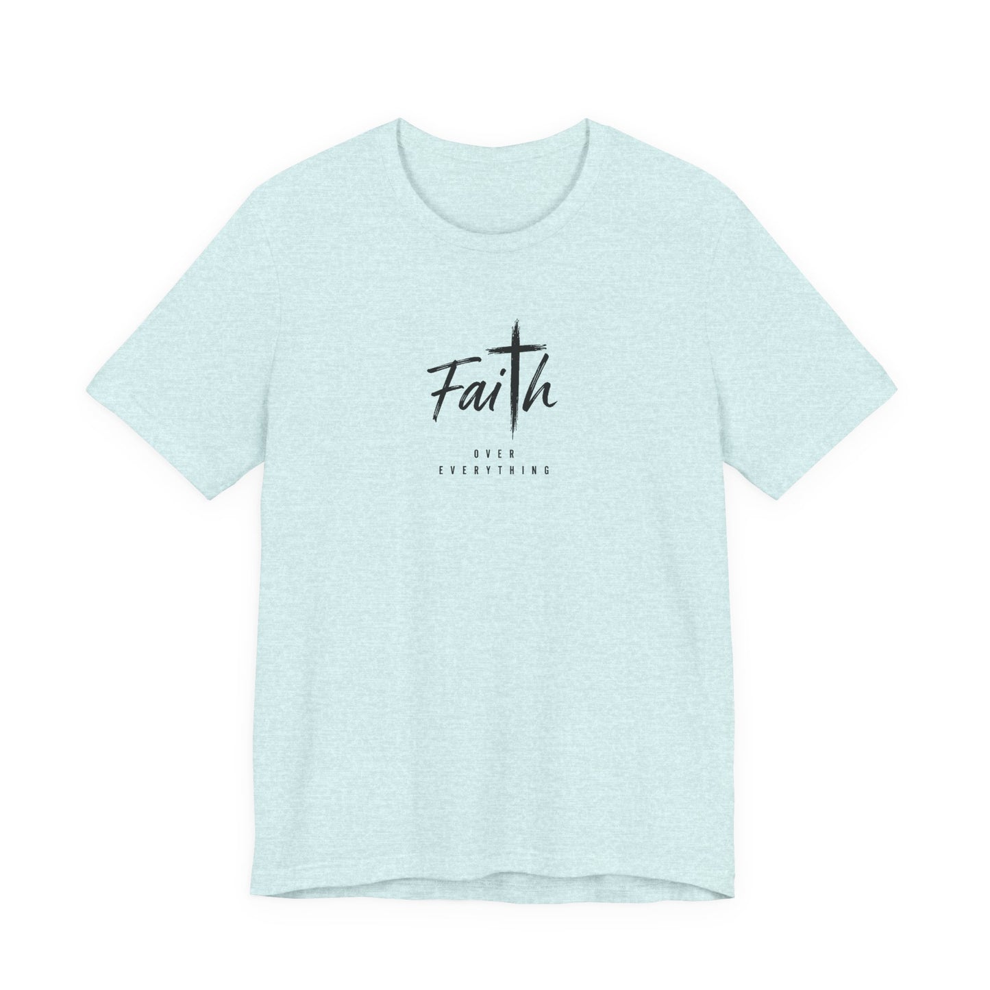 Faith Cross T‑Shirt — 'Our Father' Prayer Typography Tee