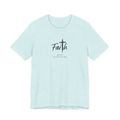 Faith Cross T‑Shirt — 'Our Father' Prayer Typography Tee