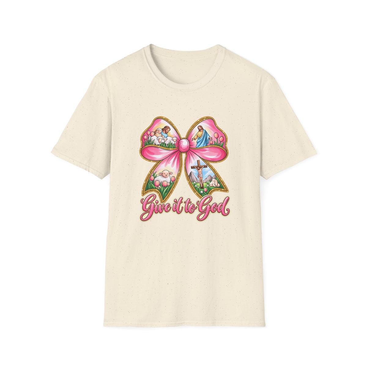 Give It to God Bow T-Shirt — Christian Faith Inspirational Tee