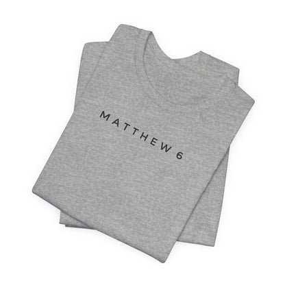 Matthew 6 Prayer Cross Tee — Our Father Lord's Prayer Christian T-Shirt