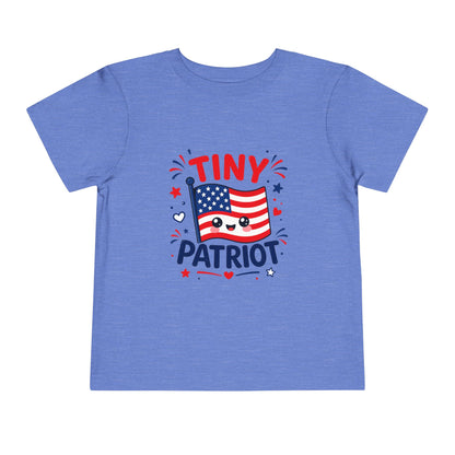 Tiny Patriot Toddler Tee – Cute American Flag 4th of July Shirt
