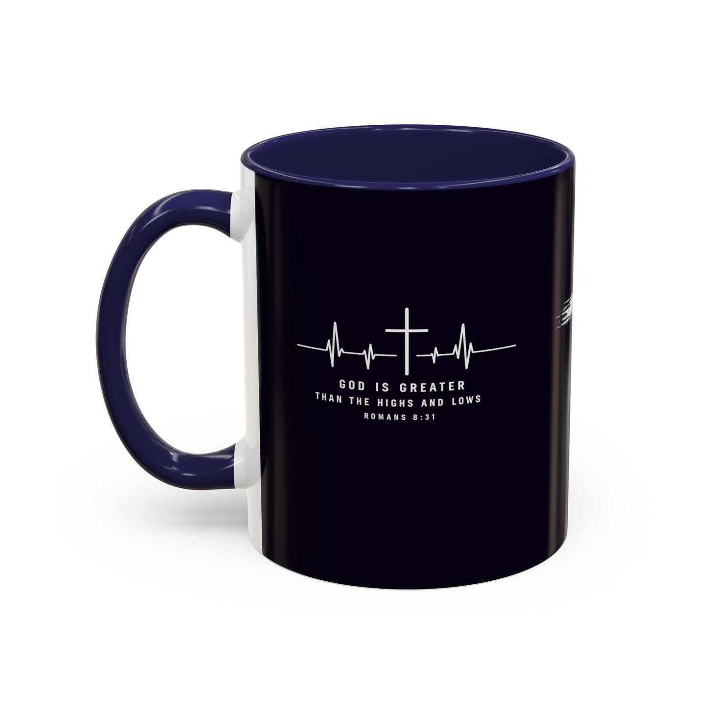 Christian faith gift  Coffee Mug — 'Tetelestai' Cross Design with Isaiah 12:2 Scripture (11/15oz Accent Mug)