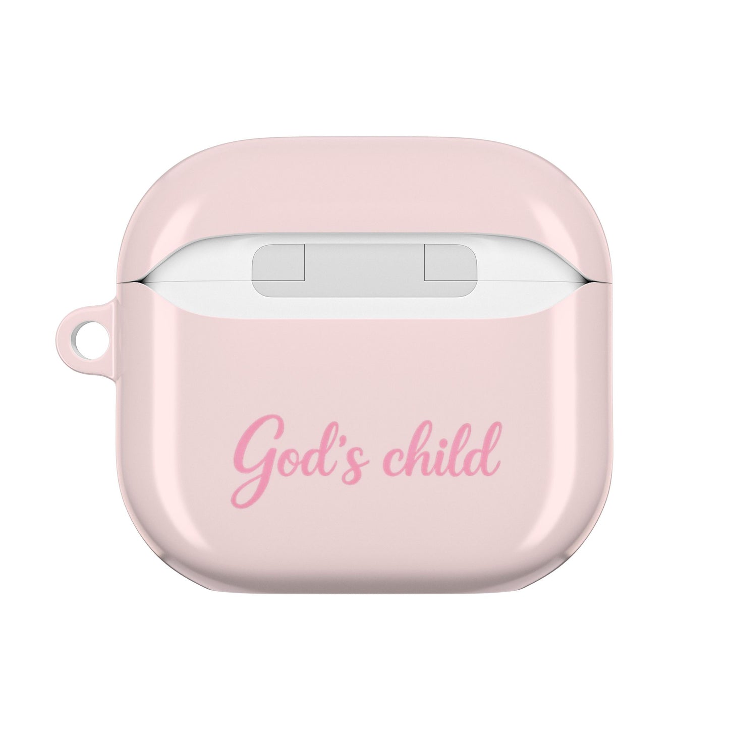 Pink Christian AirPod Case – "Jesus Chose You" & "God's Child" Faith Protective Cover