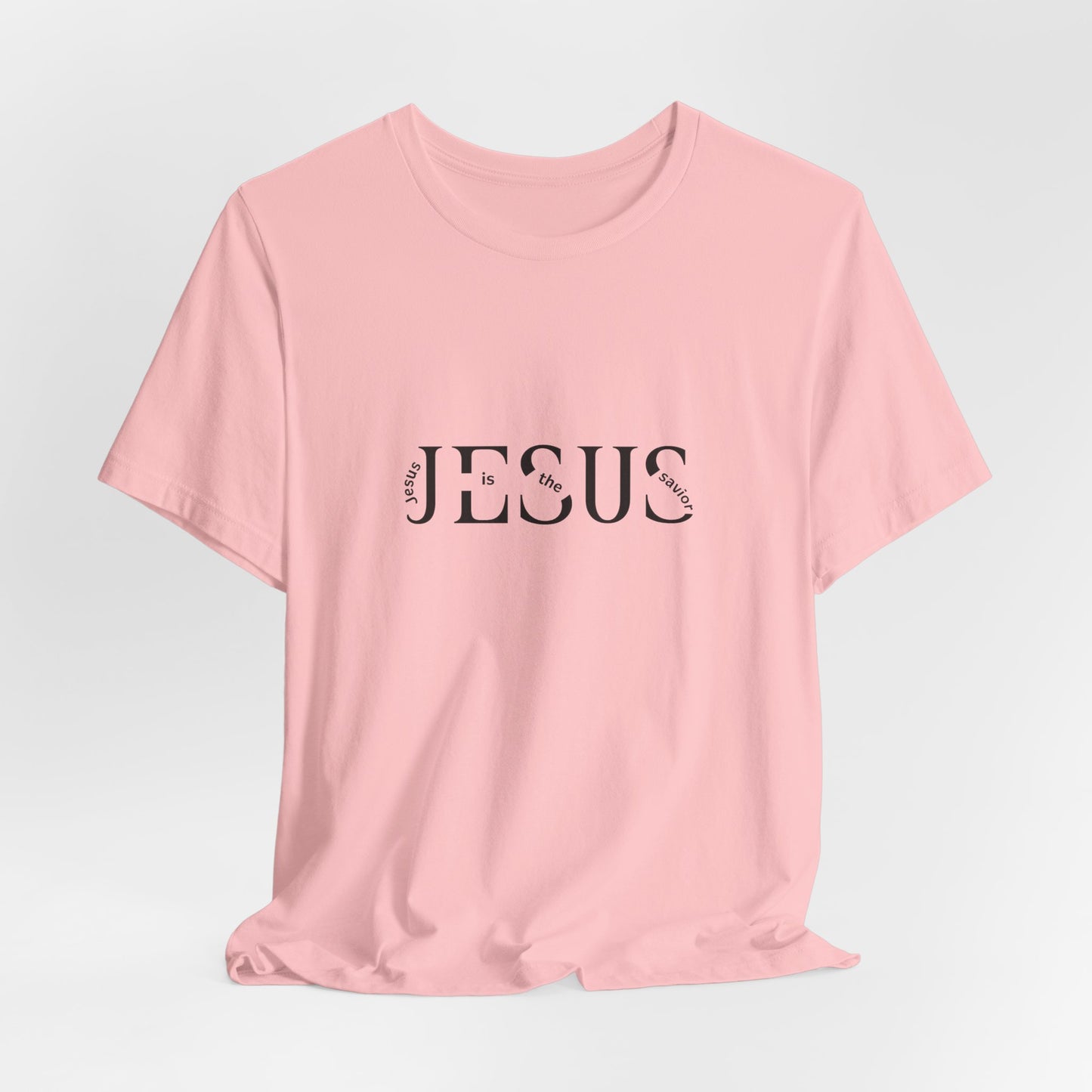 Jesus Minimalist Tee — Distressed Script Christian T-Shirt
