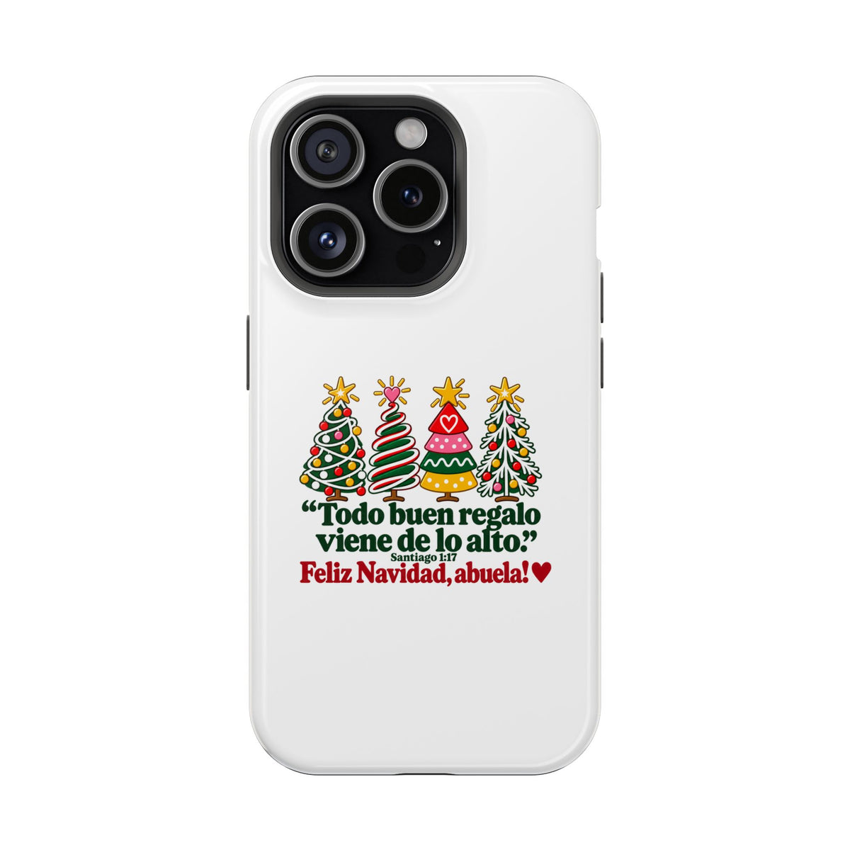 Christmas Grandma Phone Case — “Todo buen regalo viene de lo alto” Magnetic Impact-Resistant Case