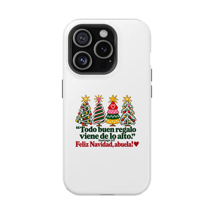 Christmas Grandma Phone Case — “Todo buen regalo viene de lo alto” Magnetic Impact-Resistant Case
