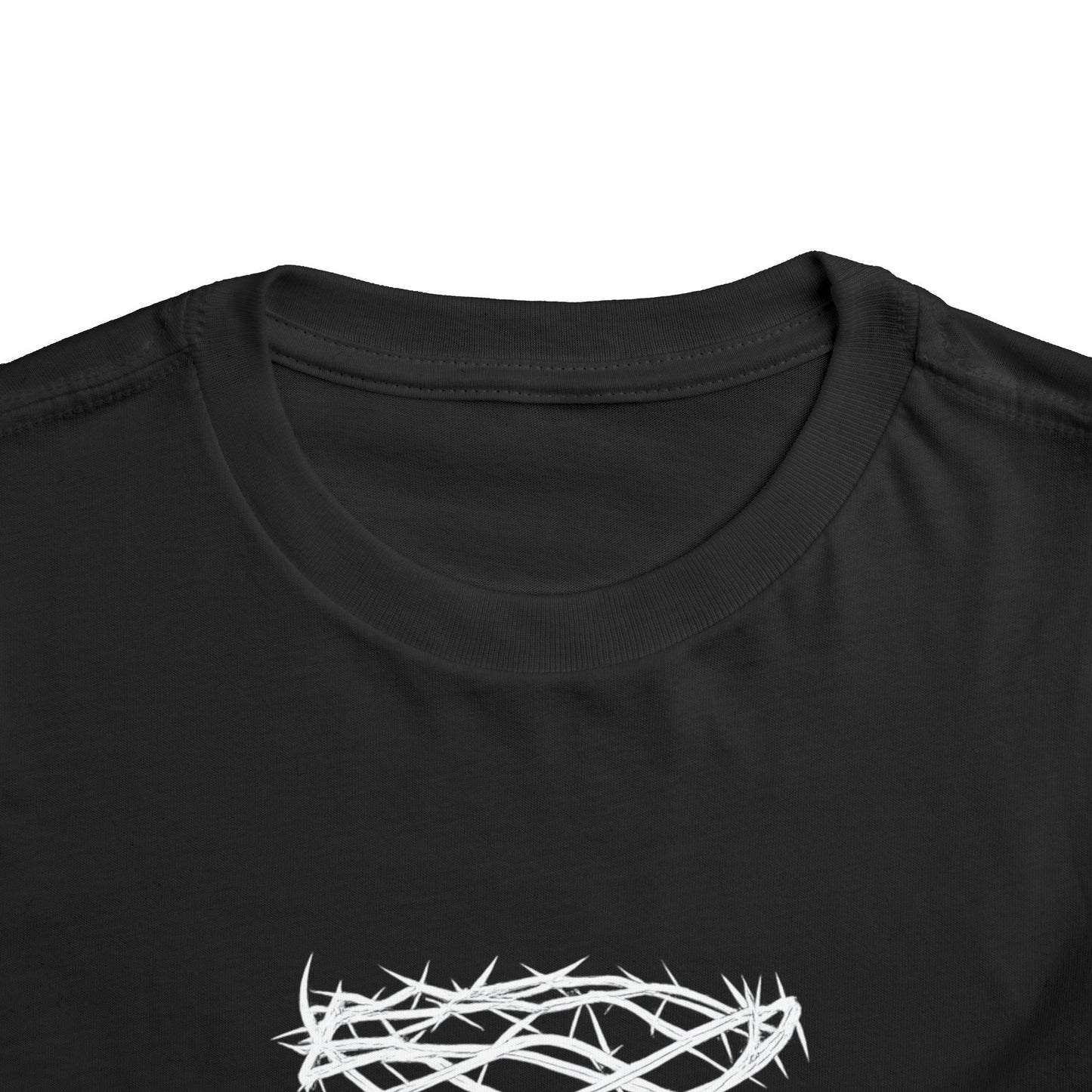 Toddler Tee — "Saved by Grace" Christian Crown of Thorns Shirt (Ephesians 2:8)