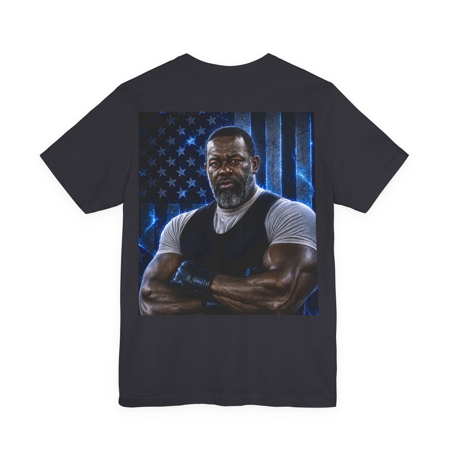 Big Frost T-Shirt — Icy Text & Bold Portrait Graphic Tee DOUBLE SIDED PRINT