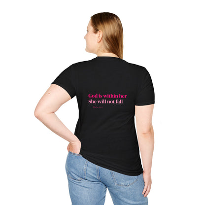 Christian Inspirational T-Shirt — “I am a child of God” Pink Scripture Tee