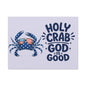 Patriotic Crab Canvas — "Holy Crab God Is Good" Wall Art
