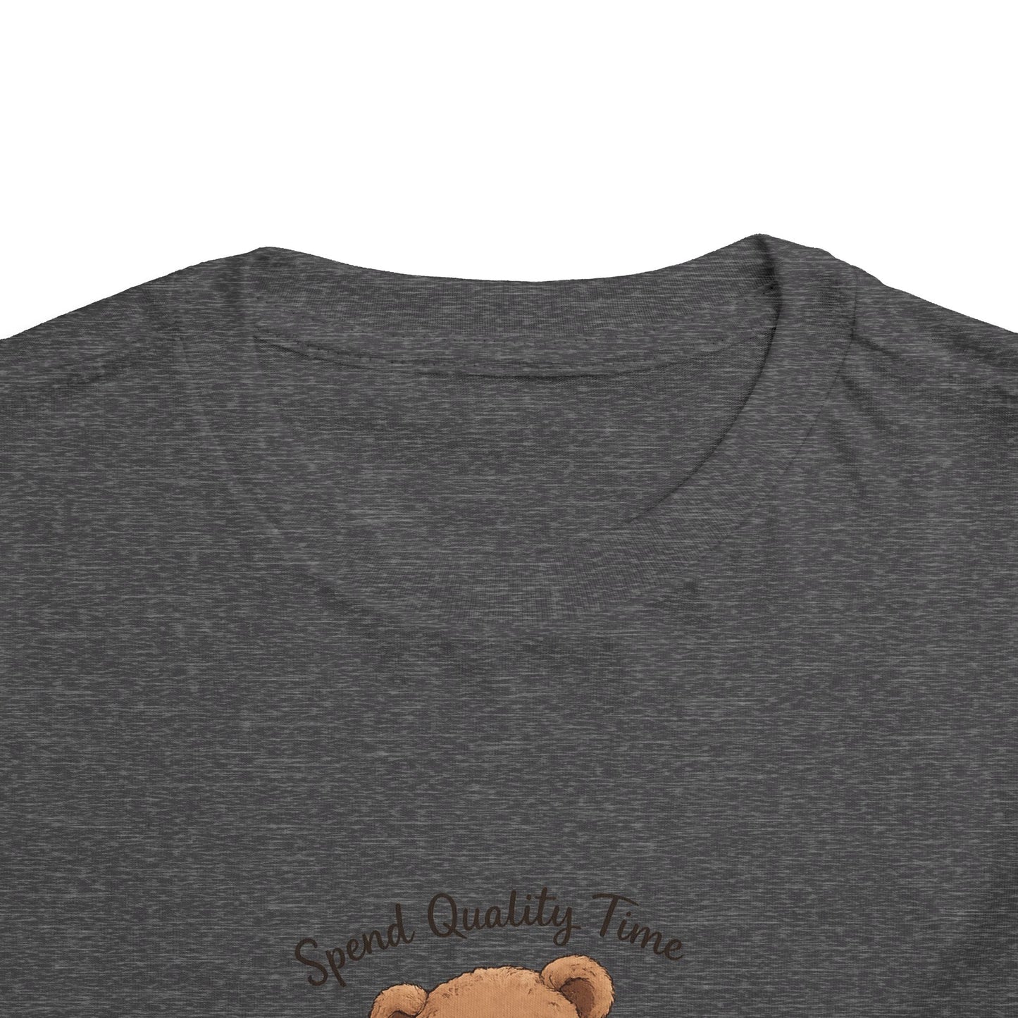 Toddler Tee — "Spend Quality Time with Jesus Today!" Bear Christian Kids Shirt