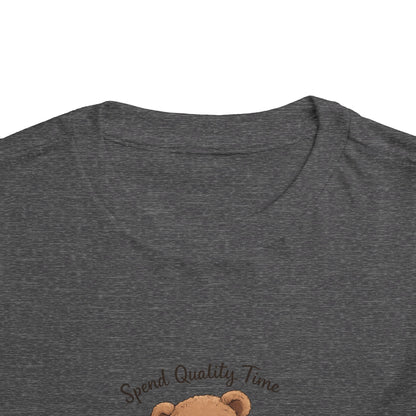 Toddler Tee — "Spend Quality Time with Jesus Today!" Bear Christian Kids Shirt
