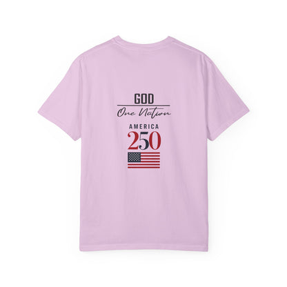 Patriotic Fathers Are Like Noah T-Shirt — "They Build Before the Storm Comes" (America 250)