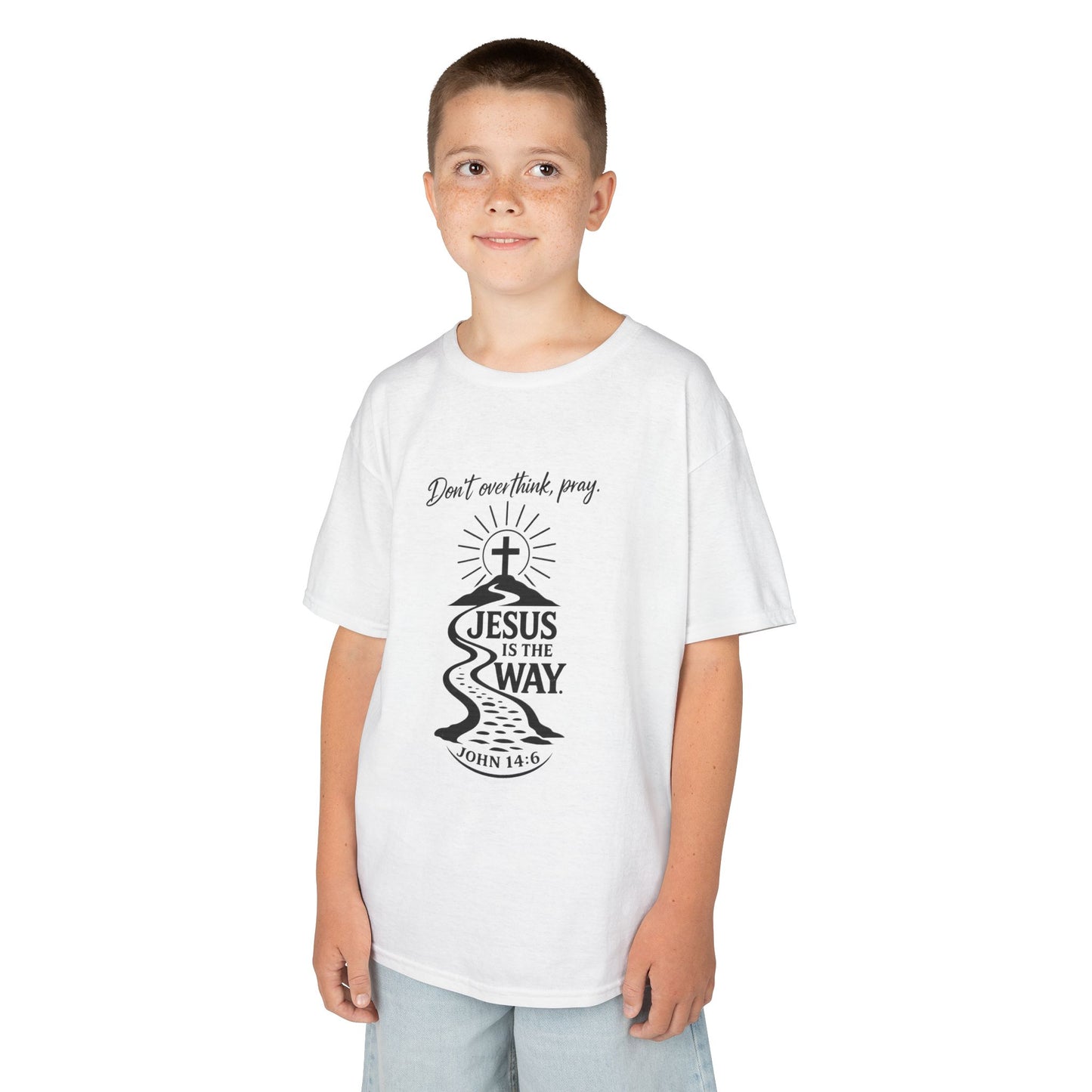 UnisexKids Tee — "Jesus Is The Way" Faith Graphic (John 14:6)