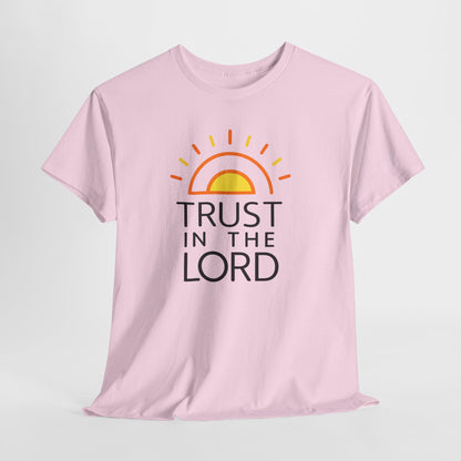 Trust in the Lord T-Shirt — Christian Sunrise Faith Tee