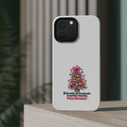 Spanish| Christmas Tree Phone Case - "Feliz Navidad" Spanish Holiday Magnetic Impact-Resistant Case