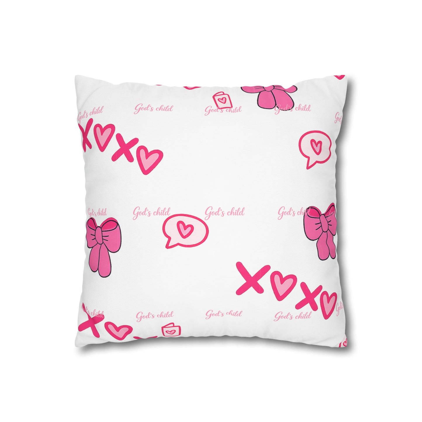 Be Still Psalm 46:10 Square Pillow — Faith Inspirational Home Decor