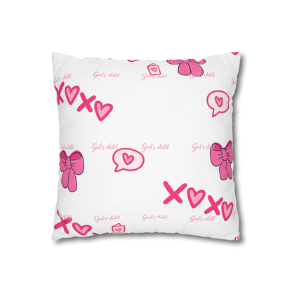 Be Still Psalm 46:10 Square Pillow — Faith Inspirational Home Decor