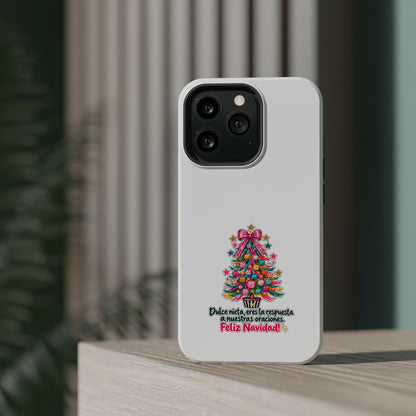 Spanish| Christmas Tree Phone Case - "Feliz Navidad" Spanish Holiday Magnetic Impact-Resistant Case
