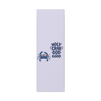 Patriotic Crab Canvas — "Holy Crab God Is Good" Wall Art