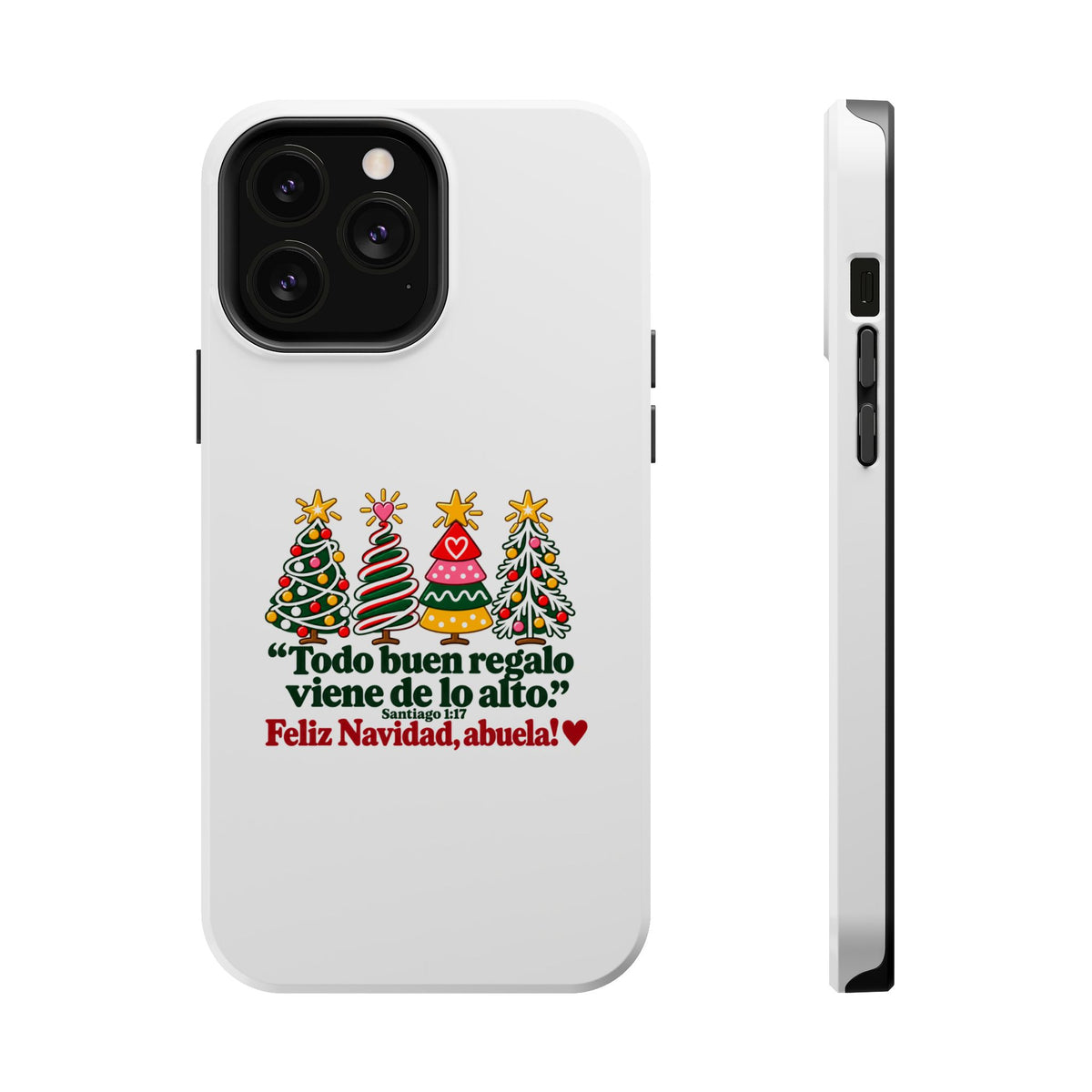 Christmas Grandma Phone Case — “Todo buen regalo viene de lo alto” Magnetic Impact-Resistant Case