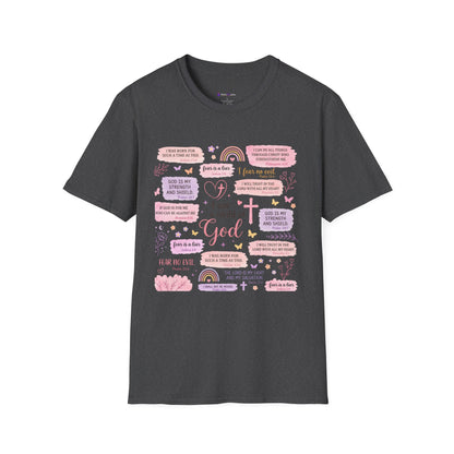 Christian Inspirational T-Shirt — “I am a child of God” Pink Scripture Tee