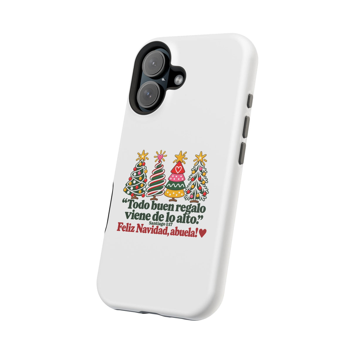 Christmas Grandma Phone Case — “Todo buen regalo viene de lo alto” Magnetic Impact-Resistant Case