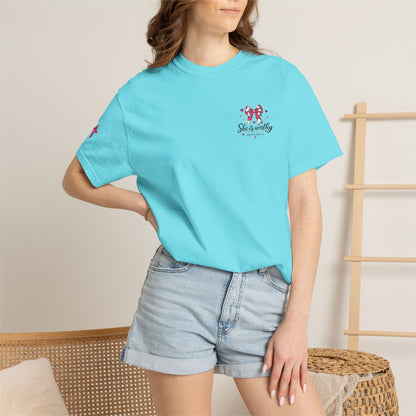 Butterfly Floral Graphic T-Shirt — 'Spread Your Wings' Chest Print