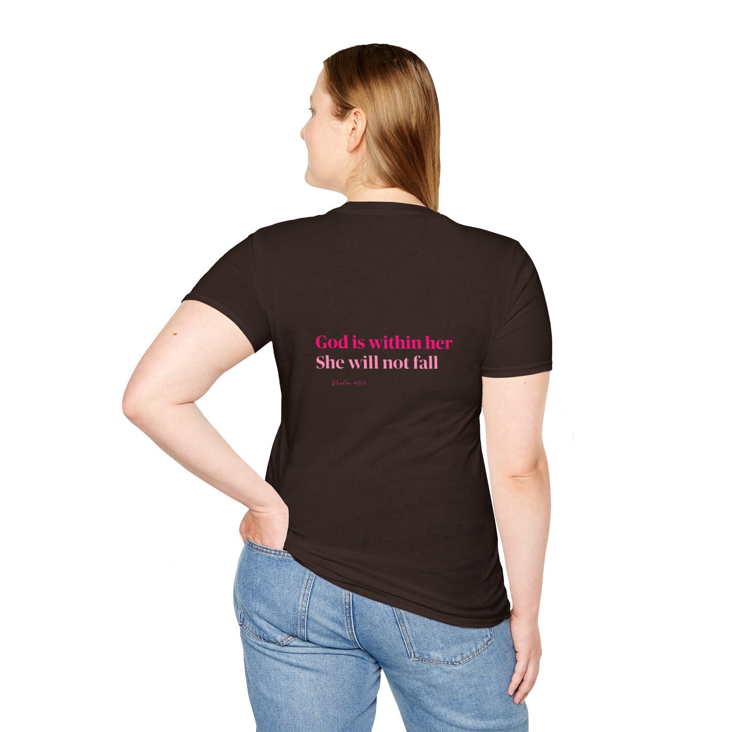 Christian Inspirational T-Shirt — “I am a child of God” Pink Scripture Tee