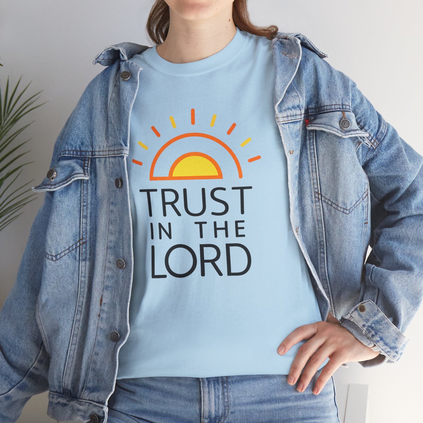 Trust in the Lord T-Shirt — Christian Sunrise Faith Tee