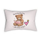 Faith Lumbar Pillow — "Spend Quality Time with Jesus Today" Christian Home Decor