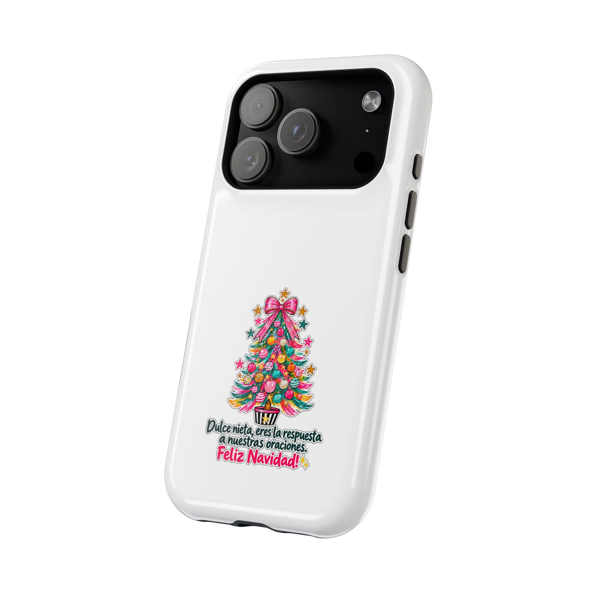 Spanish| Christmas Tree Phone Case - "Feliz Navidad" Spanish Holiday Magnetic Impact-Resistant Case