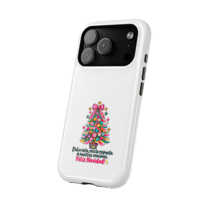 Spanish| Christmas Tree Phone Case - "Feliz Navidad" Spanish Holiday Magnetic Impact-Resistant Case