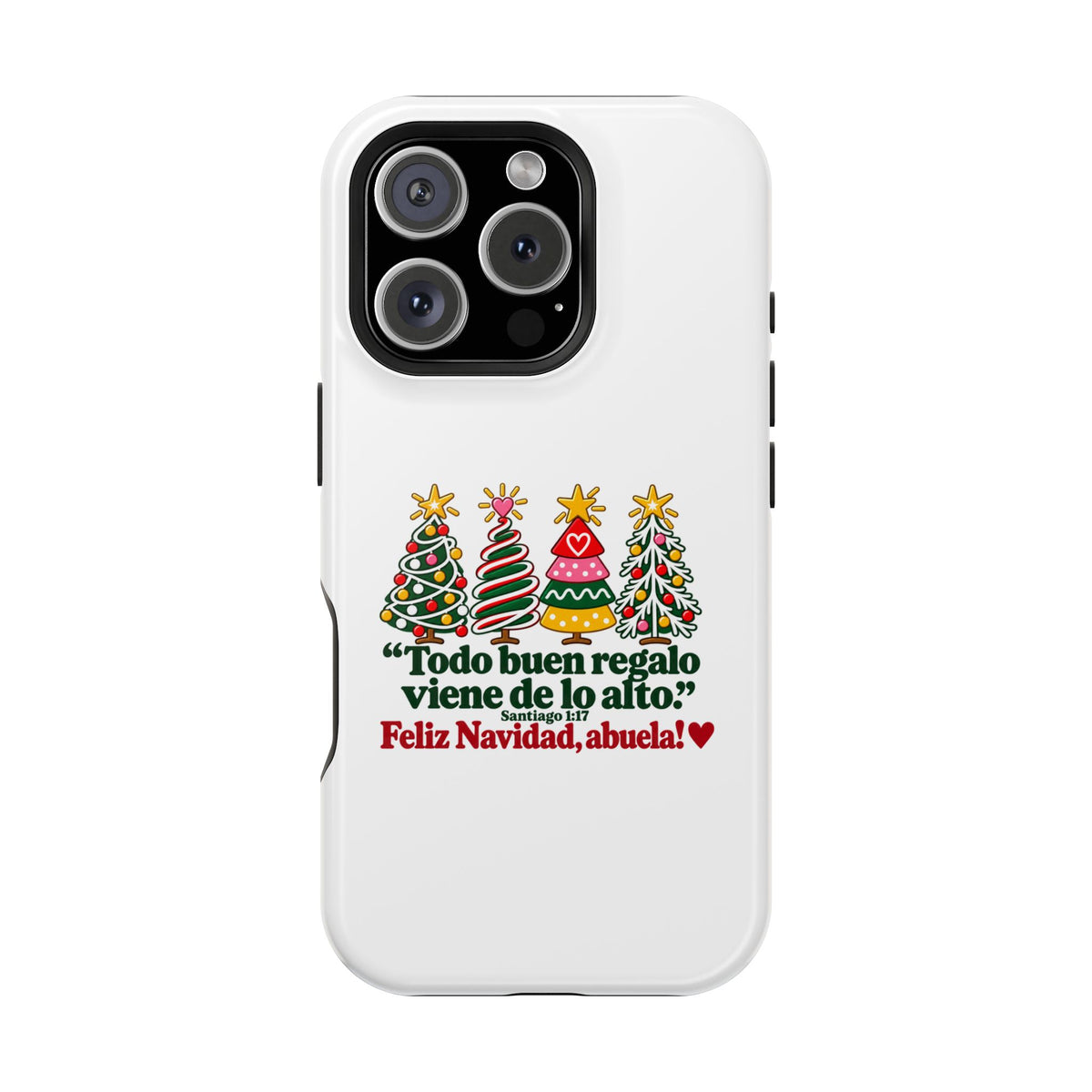 Christmas Grandma Phone Case — “Todo buen regalo viene de lo alto” Magnetic Impact-Resistant Case