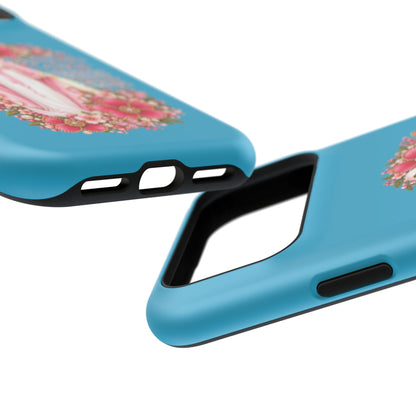 Religious Floral Phone Case — 'Blessed Virgin' Magnetic Impact-Resistant Case