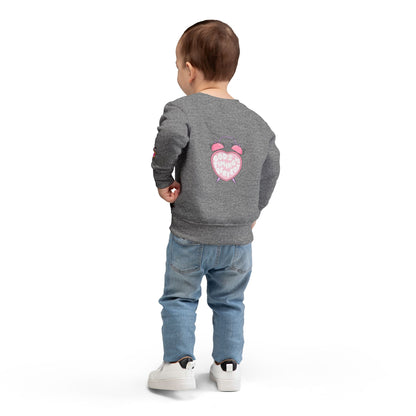 Toddler Sweatshirt — 'Made for a Purpose' Rainbow & 'God's Timing is Perfect' Pink Graphic