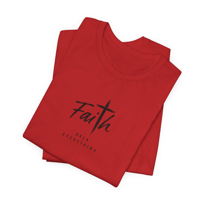 Faith Cross T‑Shirt — 'Our Father' Prayer Typography Tee