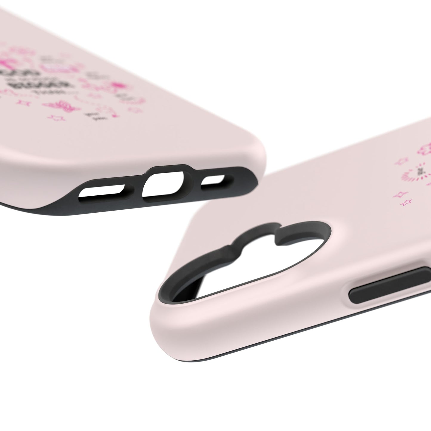 Pink Christian Phone Case — "God Is So Much Bigger Than..." Magnetic Impact-Resistant Case